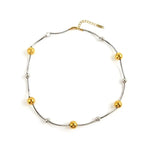 Luxy Round Dual Color Necklace - Diatoms