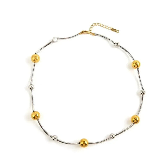 Luxy Round Dual Color Necklace - Diatoms