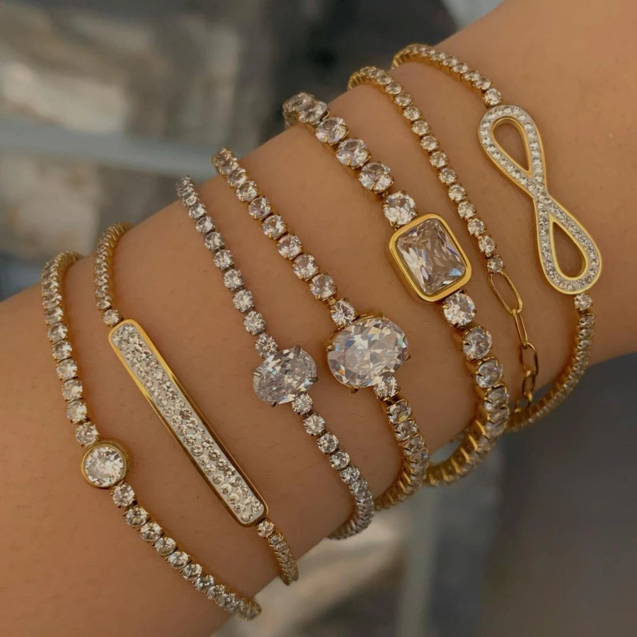 Modern Style Classic Diamond Bracelets