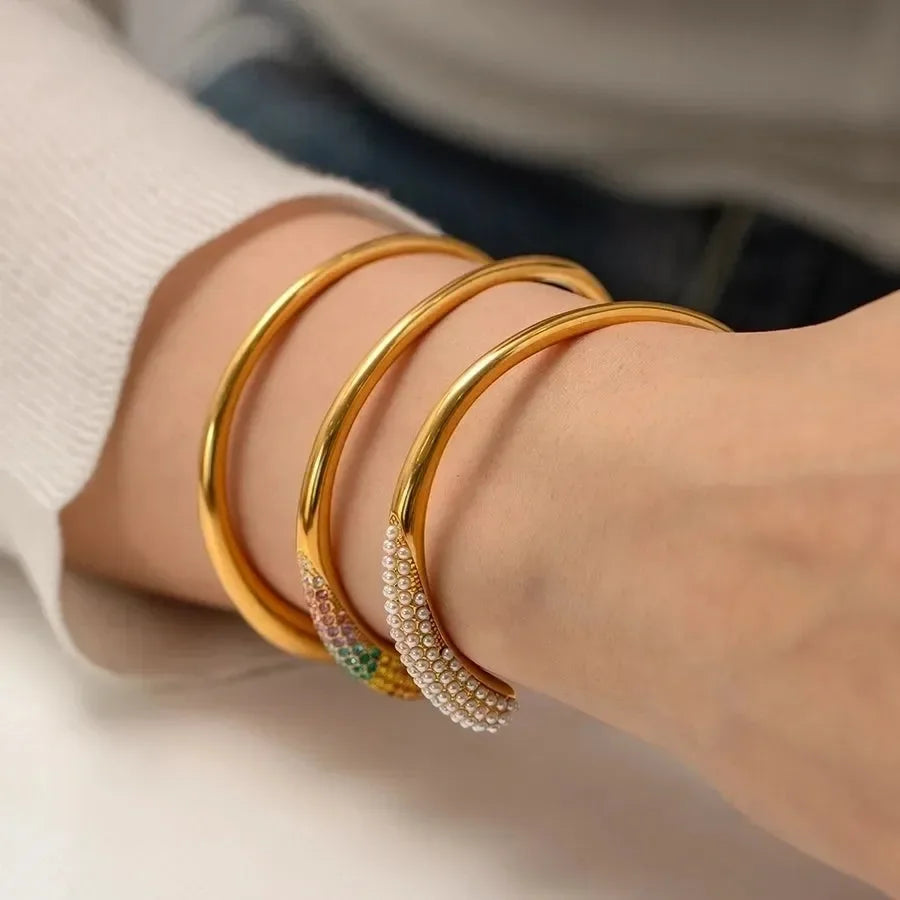 Luxy Diamond Bangles - Diatoms