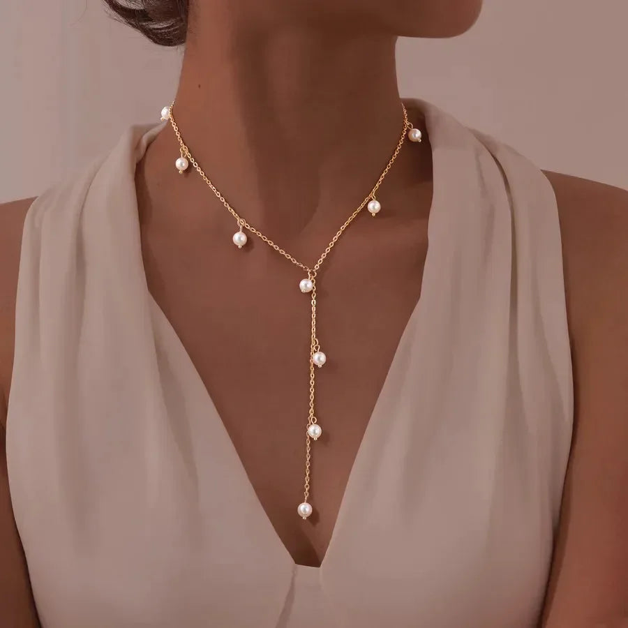 Diatoms Pearl Dew Pendant Necklace - Diatoms