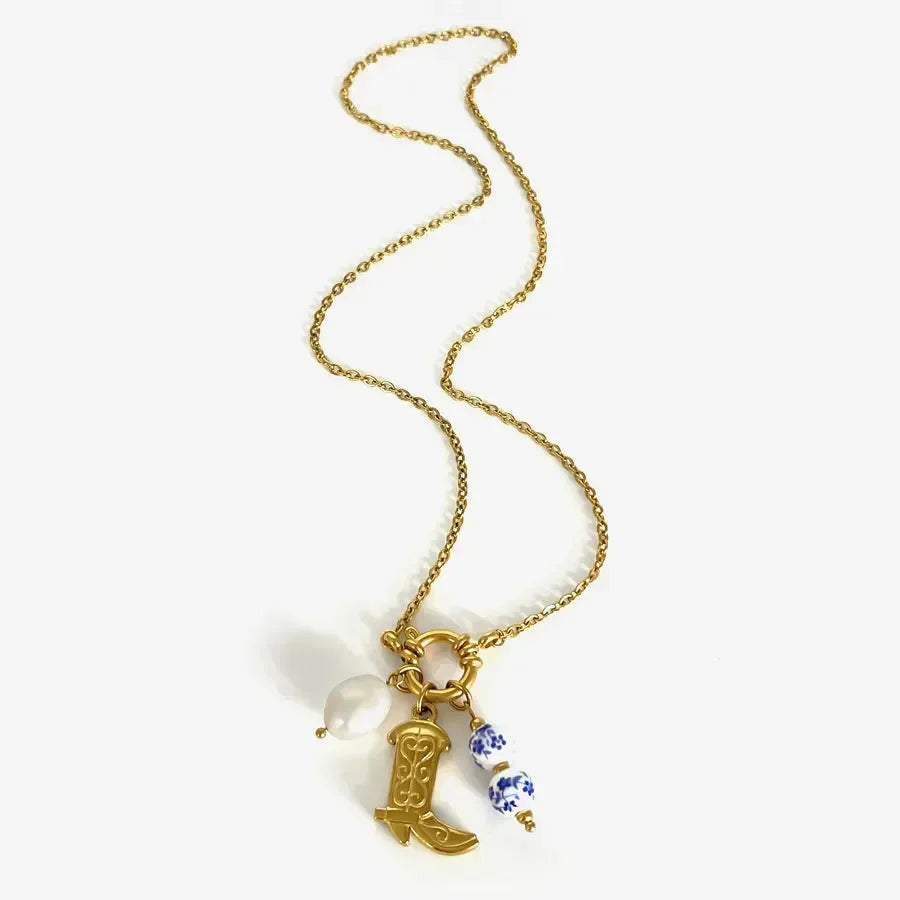 Chinoiserie Boots Pendant - Diatoms