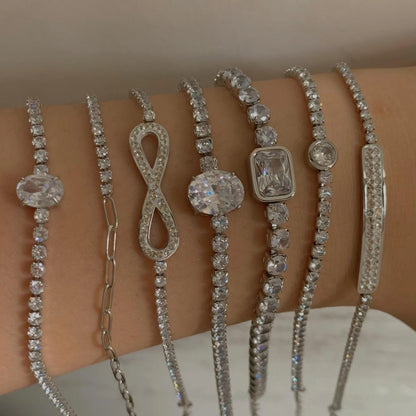 Modern Style Classic Diamond Bracelets