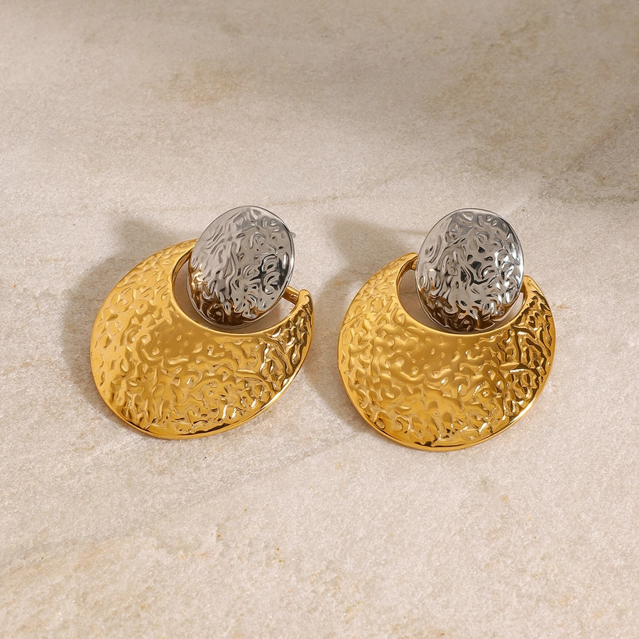 Luxy Round Disc Earring