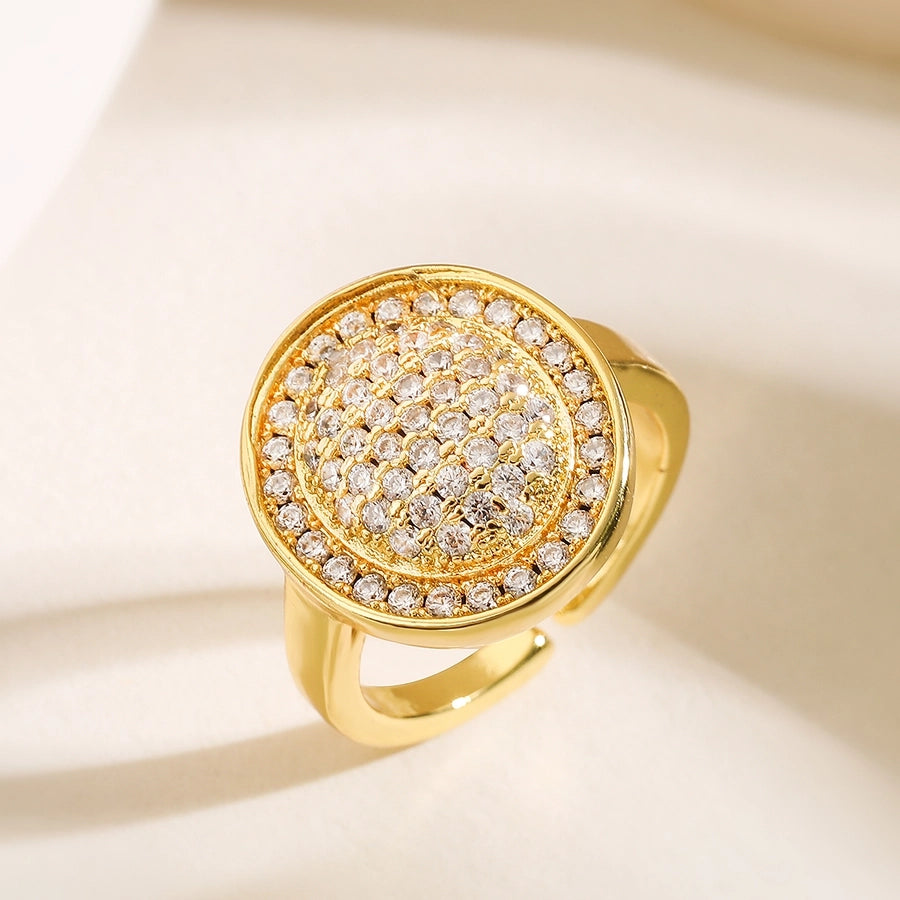 Twinkling Light Diamond Open Rings