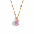 Rose Oval Diamond Necklace