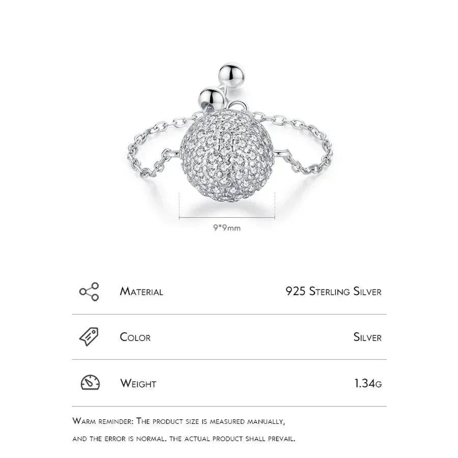 Luxurious Treasures Silver Inlay Adjustable Rings - Diatoms