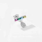Vintage Style Silver Gemstones Earrings - Diatoms