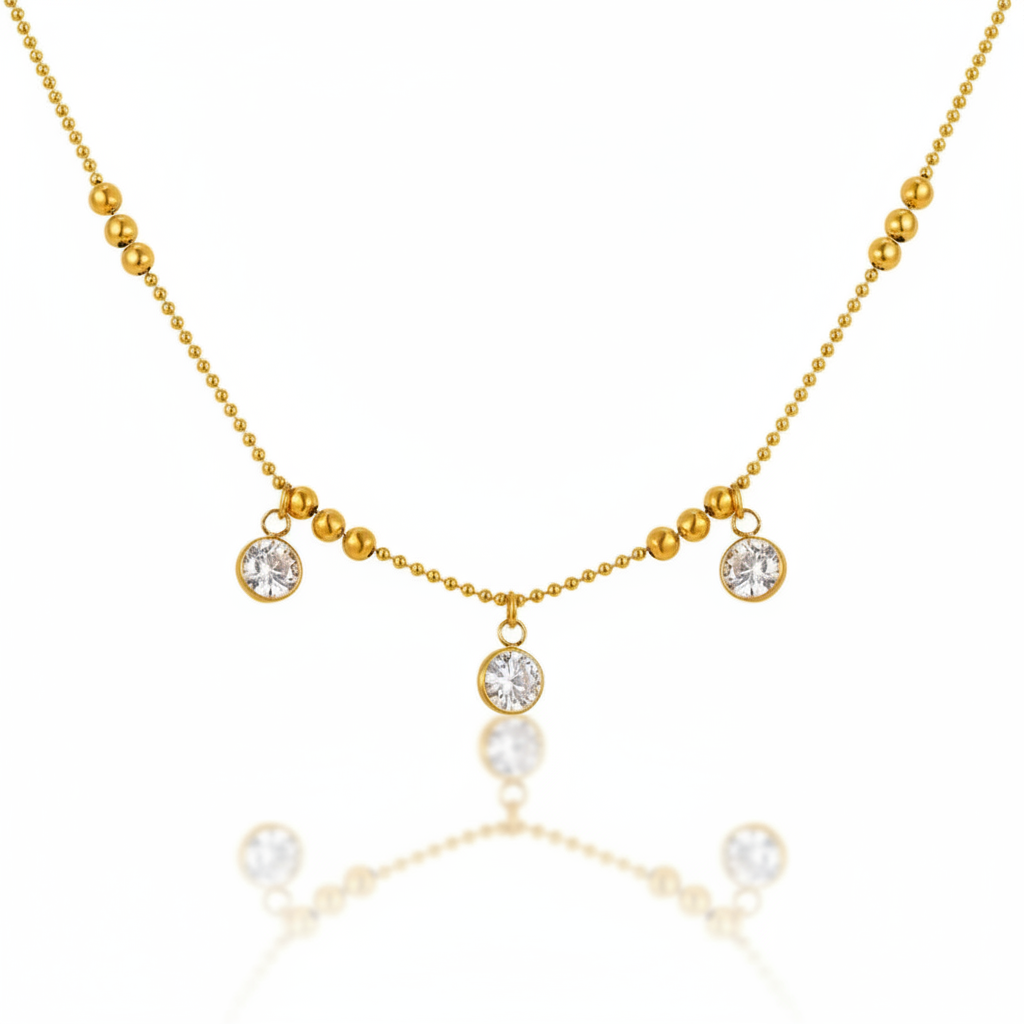 Daily Dew Shiny Geometric Necklace