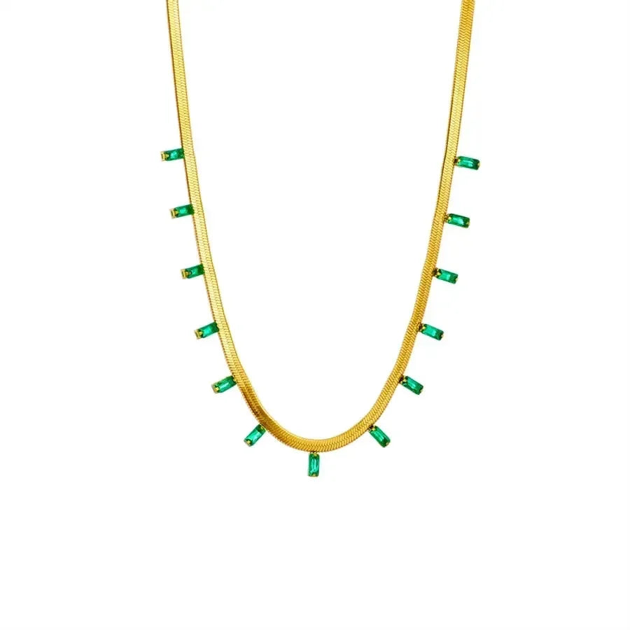 Classic Green Necklace - Diatoms