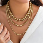 Retro Style Round Three Dimensional Thick Layered Necklaces - Diatoms