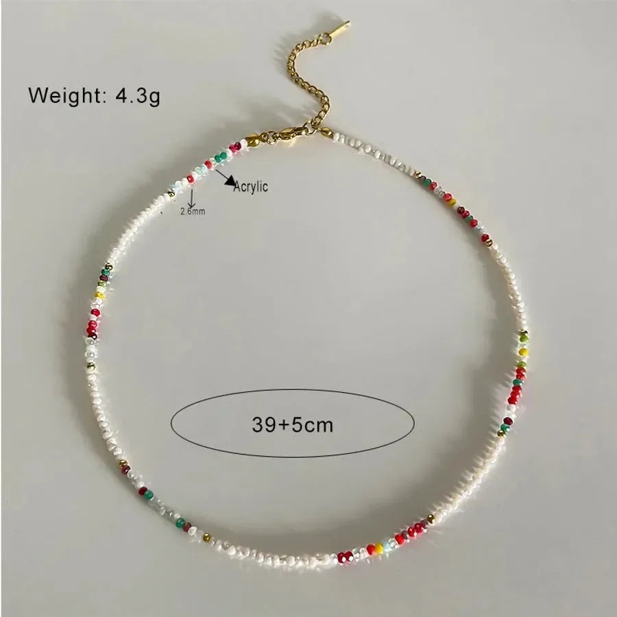 Vintage Style Fish Beaded Chain Necklaces - Diatoms