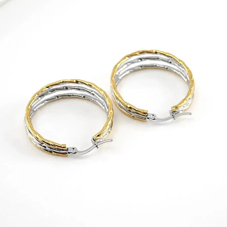 Evening Sky Glow Hoop Earrings - Diatoms