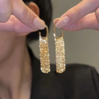 Tassel Chain Statement Drop Earrings - Diatoms