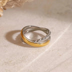 Luxy Dual Cross Ring - Diatoms