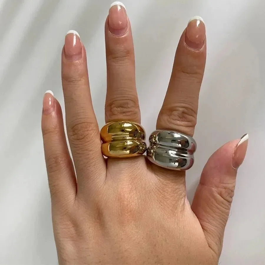 Luxy Double Bold Charming Rings - Diatoms