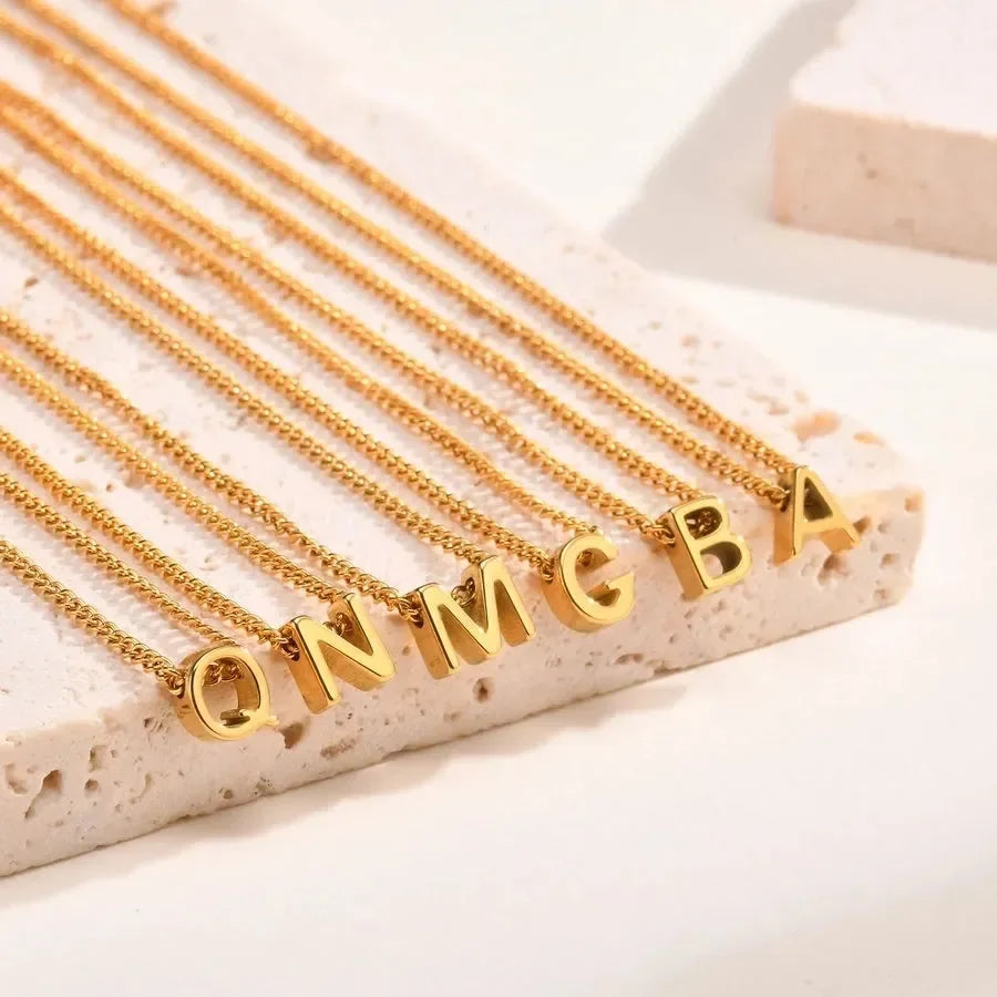 Upper-case Letter Pendant - Diatoms