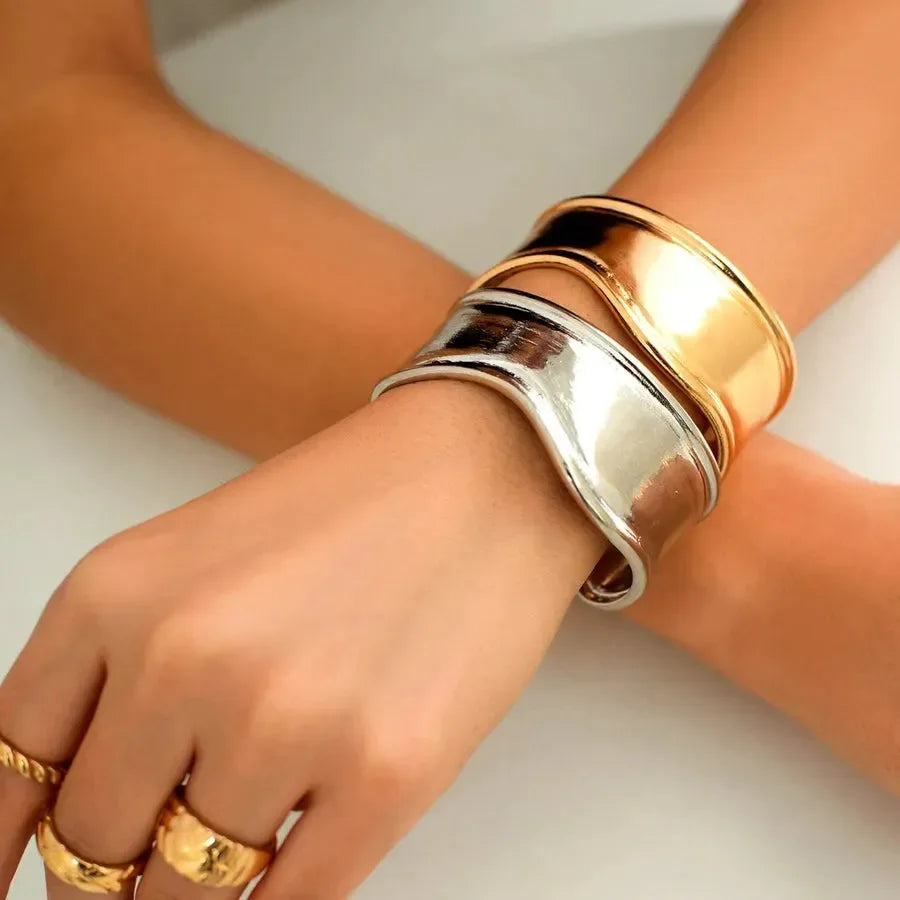 Luxy Wide Cuff Bracelets - Diatoms