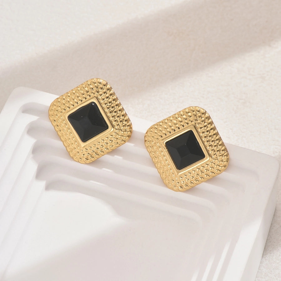 Luxy Rhombus Ear Studs