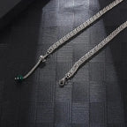 Diatoms Hip-Hop Beaded Solid Color Unisex Necklace - Diatoms