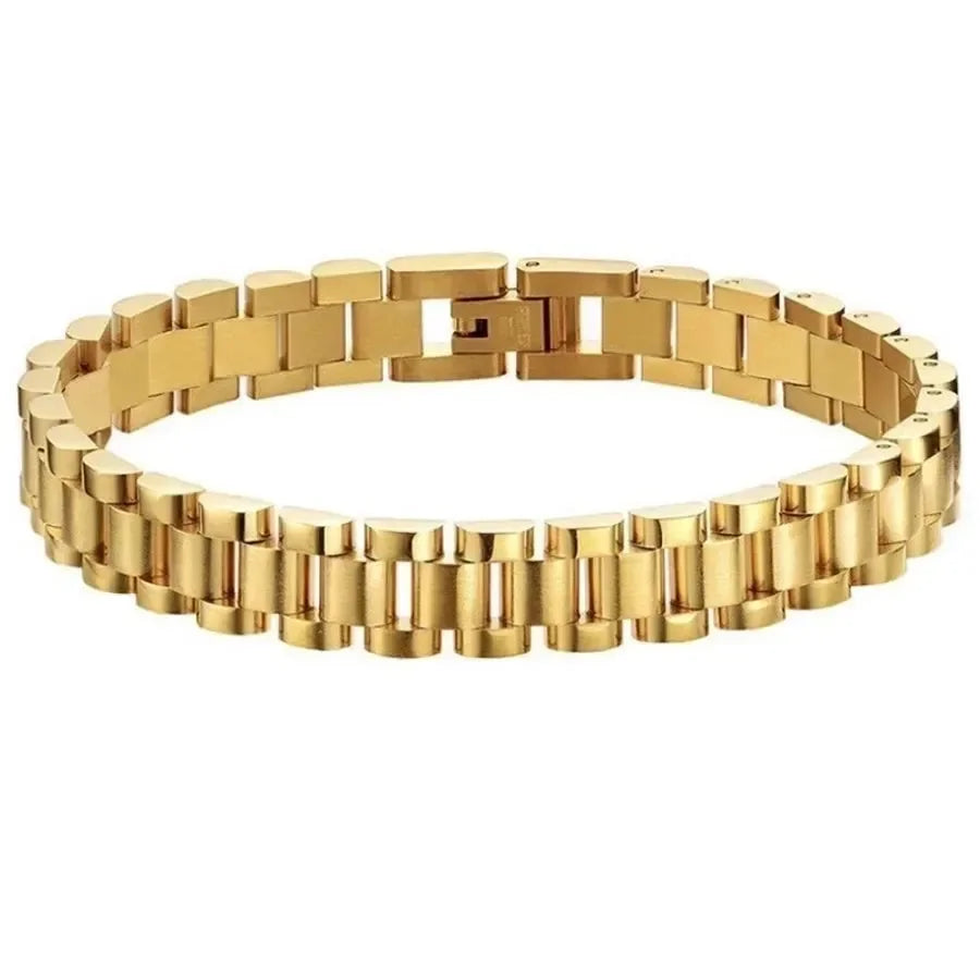 Luxy Gold Oyster Watchstrap Bracelet - Diatoms