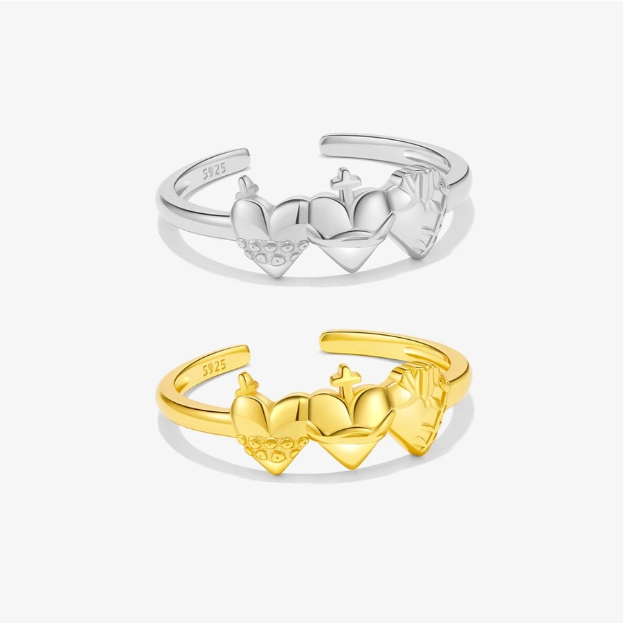 Luxy Tri-Heart Shape Rings