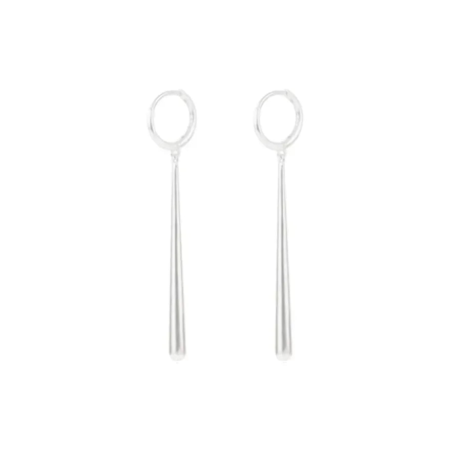 Luxy Silver Hoop Earrings - Diatoms