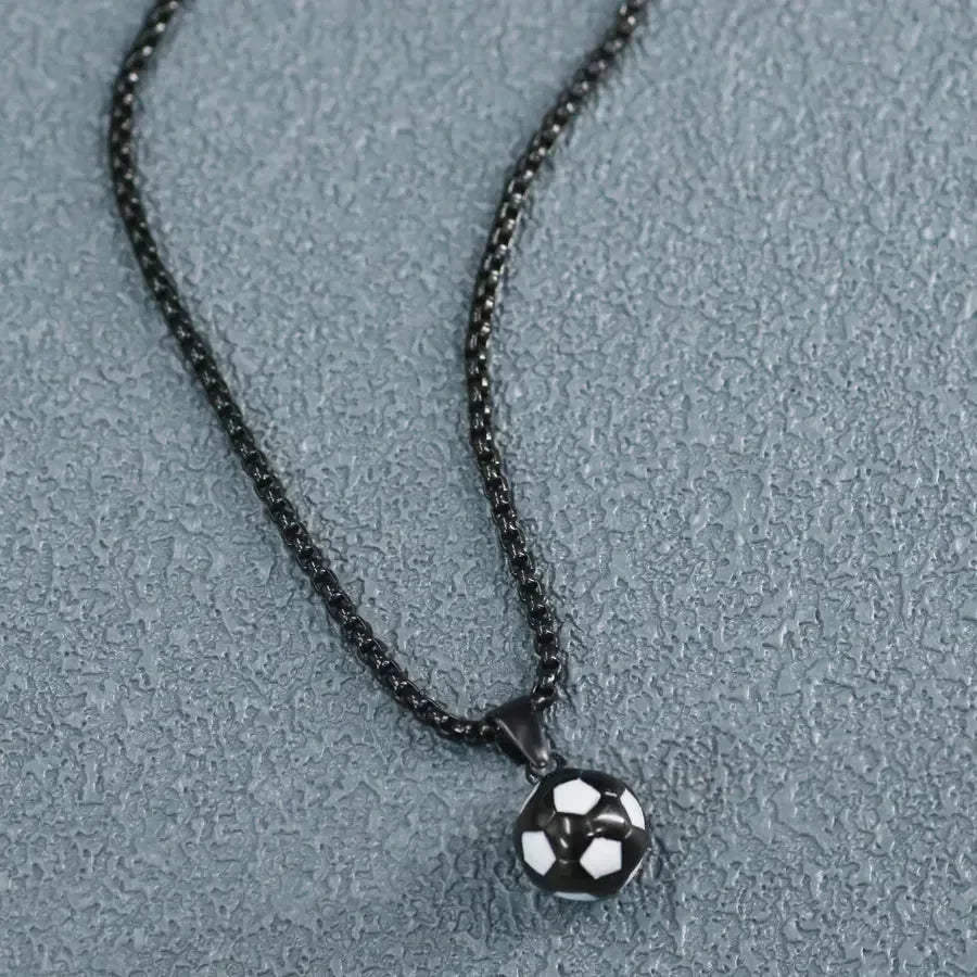 Diatoms Football Lover Pendant Necklace - Diatoms