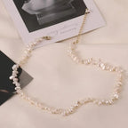 Vacation Round Pearl Beaded Necklace - Diatoms