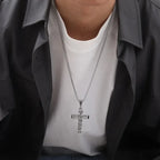 Classic Cross Pendant - Diatoms