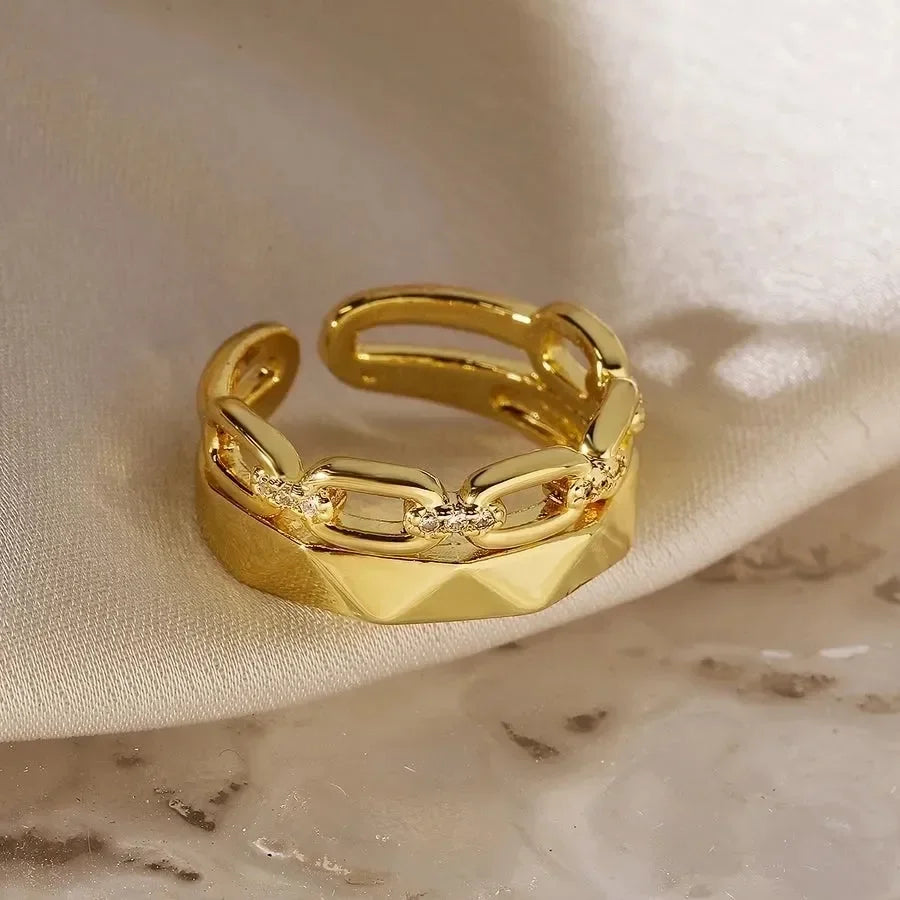 Flowy Fancy Open Rings - Diatoms
