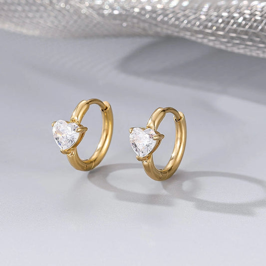 Heart Diamond Earrings