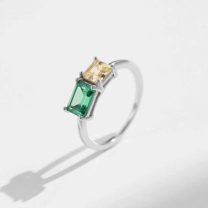 Emerald Sunshine Rings