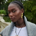 Hawaiian Heaven Rectangle Statement Earrings - Diatoms