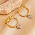 Greek Goddess Drop Earrings - Diatoms