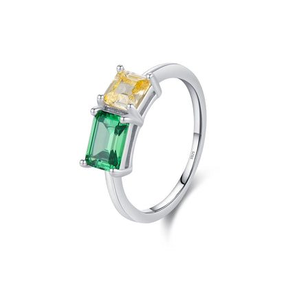 Emerald Sunshine Rings