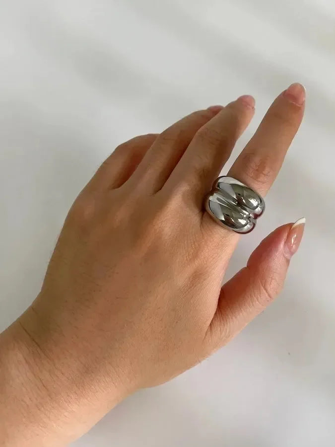 Luxy Double Bold Charming Rings - Diatoms