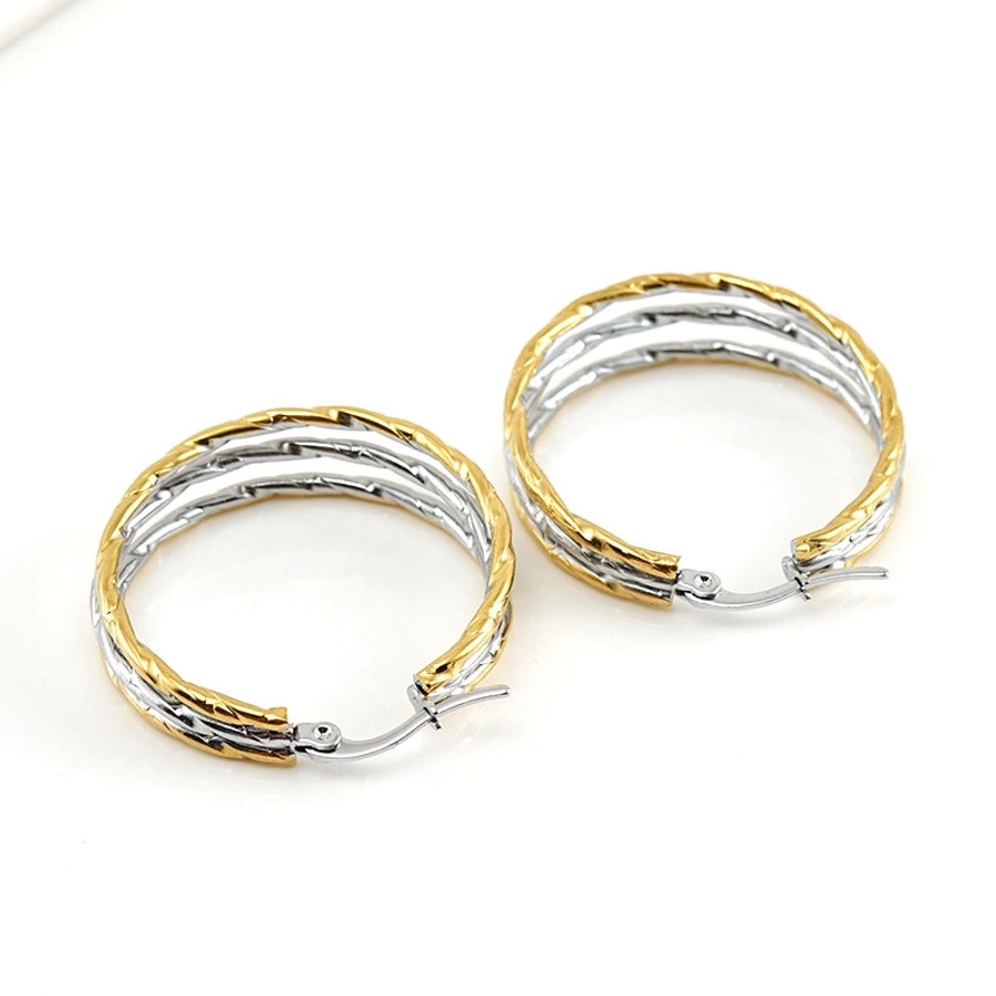 Evening Sky Glow Hoop Earrings