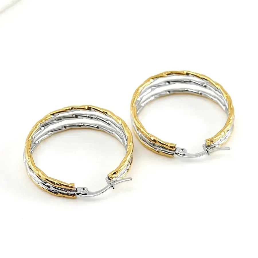 Evening Sky Glow Hoop Earrings - Diatoms