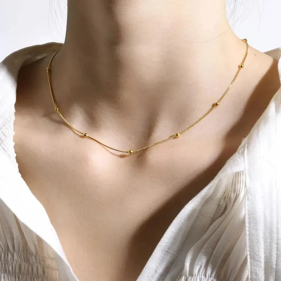 Luxy Ball Chain Necklace - Diatoms