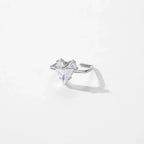 Heart Shape Sterling Silver Luxy Rings - Diatoms