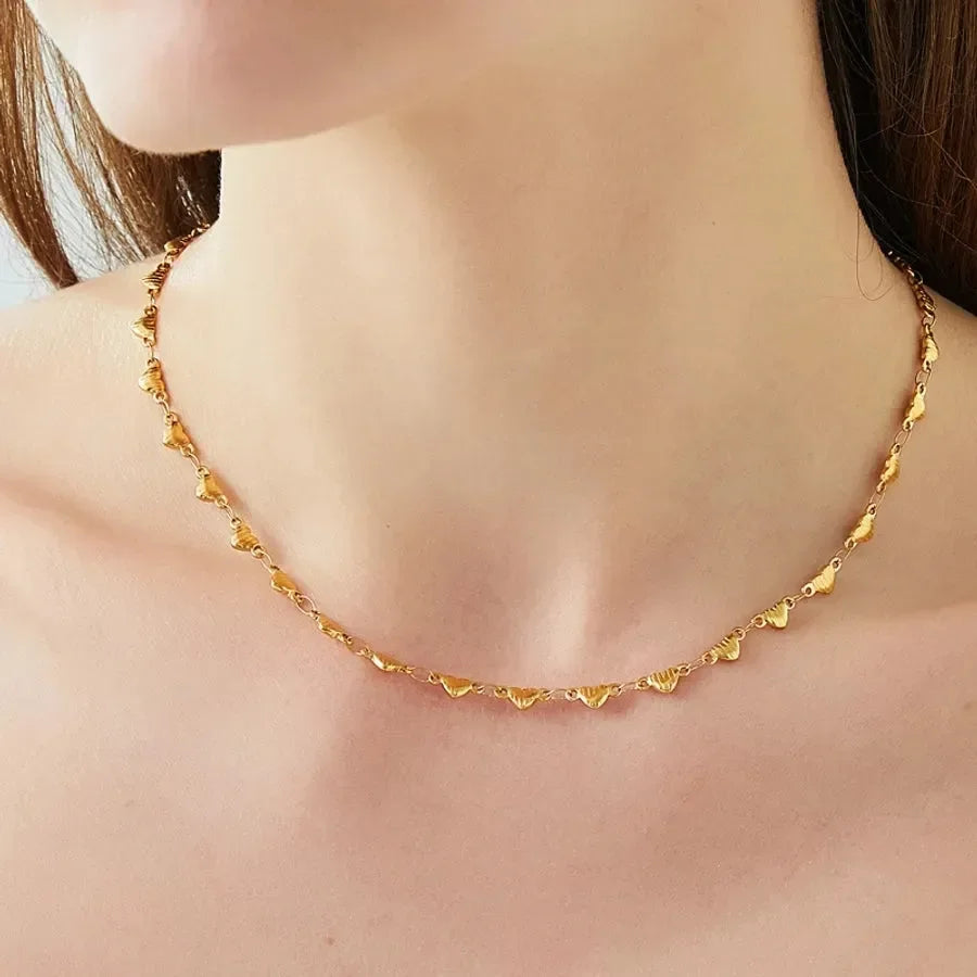 Vintage Style Exclusive Heart Shape Bracelet Necklace - Diatoms
