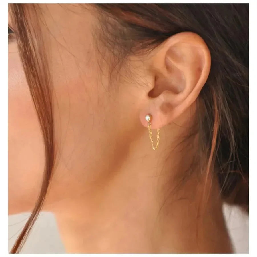 Chic Chain Dainty Earrings - Diatoms