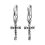 Diatoms Vintage Cross Earrings - Diatoms