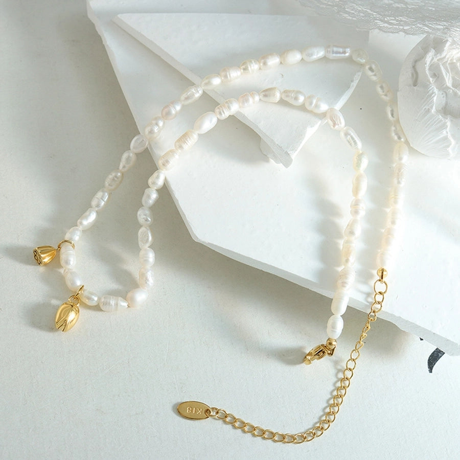 Hanging Pearl Necklace