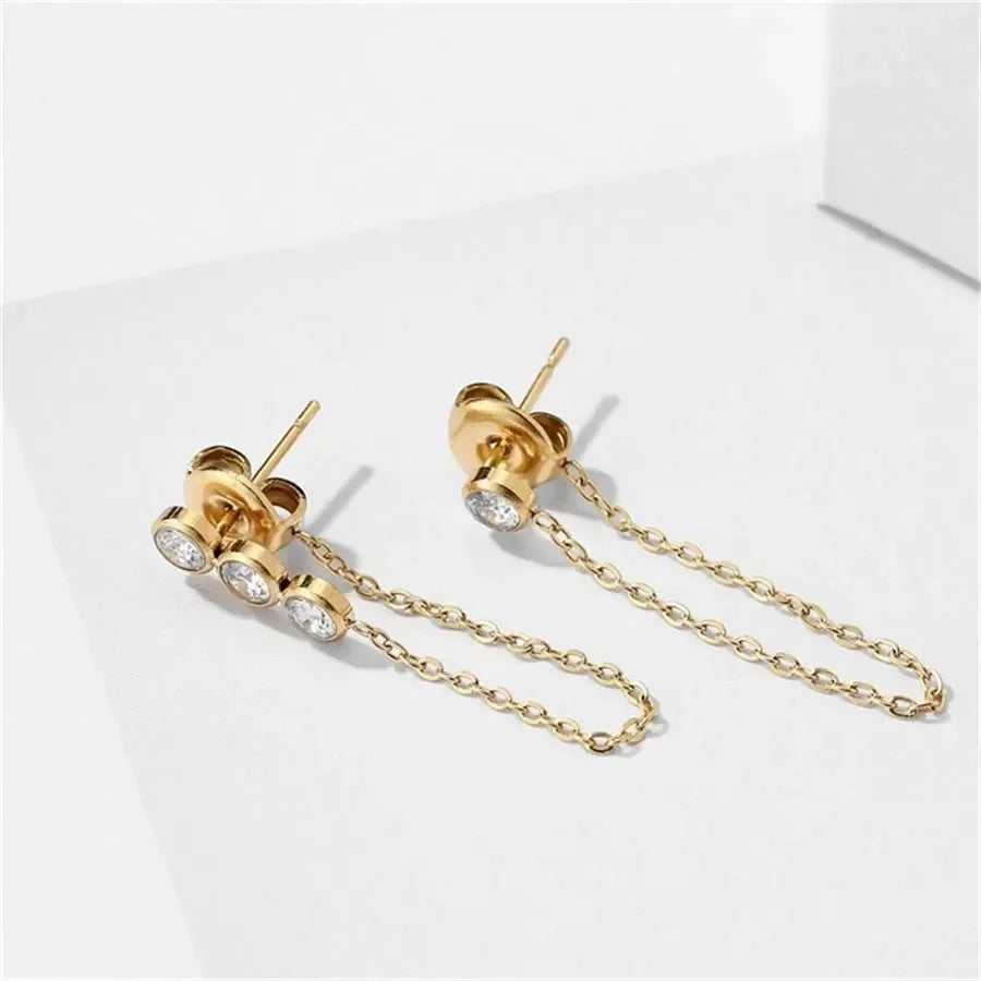 Chic Chain Dainty Earrings - Diatoms
