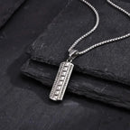Vertical Bar Pendant - Diatoms
