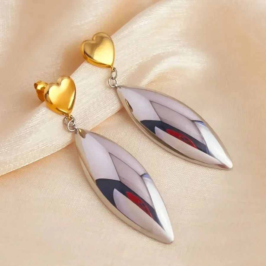 Luxy Shell Drop Earrings - Diatoms