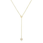 Luxy Interlocked Heart Shape Necklace - Diatoms