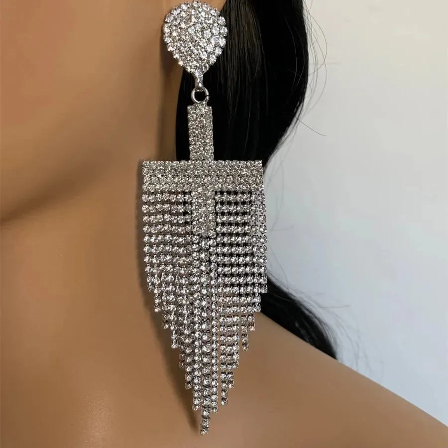 Luxy Crystal Rhinestones Earrings - Diatoms